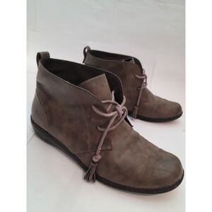 Hush Puppies Soft Style Ankle Boots Women 8 Brown Moyen Tassel HSS1368-252